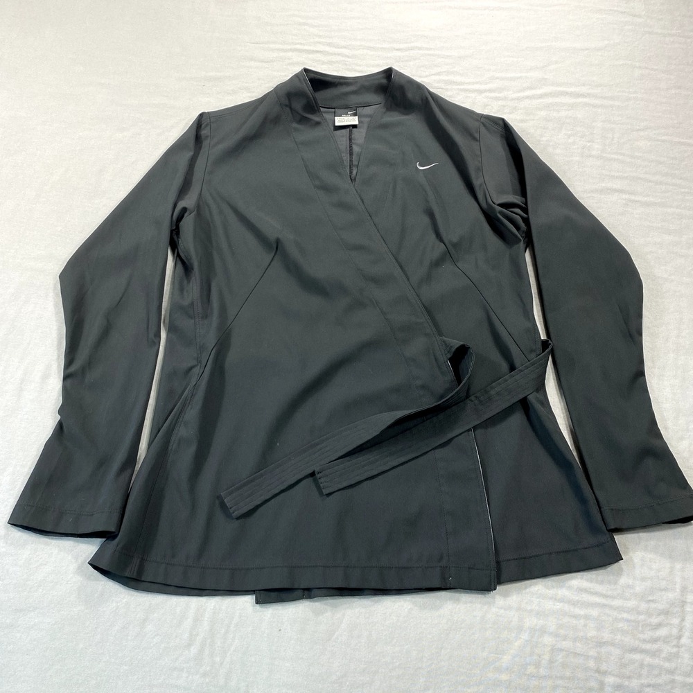 VTG Nike Gi Womens Small Black Martial Arts Karate Jiu Jitsu Judo Stretch Y2K